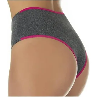 Modeladora Calcinha Seca Barriga Cós Alto Feminina Kit 10 Microfibra Mescla - Variadas