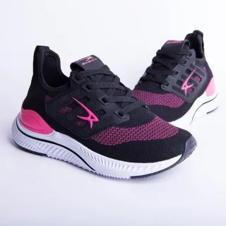 Original AD Tênis Esportivo Feminino Leve Confortável - RAIBULL PRETO-PINK