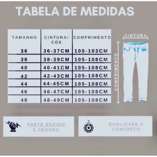 Calça masculina jeans cargo em várias cores e lavagens, linha premium original - Preta