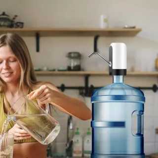 Dispenser Automático Universal de Água Elétrico com Carregamento USB - Bomba Galão 20L - Único
