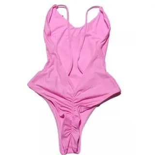 Moda Praia: Maiô Empina Bumbum Fio Dental Asa Delta - Tendência Blogueira - Rosa