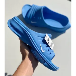 Confortável Chinelo Slide Vermelho Masculino - Macio e com Bolha - Azul