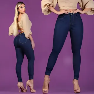 Qualidade diferenciada: Calça jeans feminina cintura alta que levanta o bumbum - CJF-REVEL