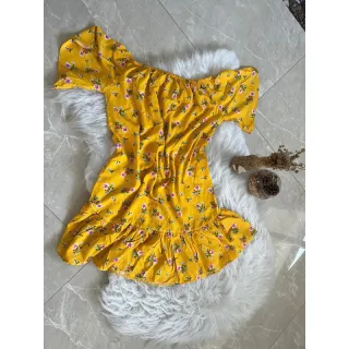 Vestido soltinho Ciganinha. Viscose feminino Ciganinha - Margarida vermelho