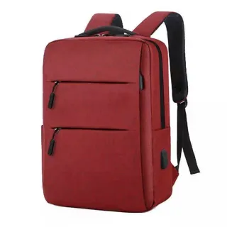 Mochila Impermeável Escolar com USB para Notebook 15.6 - 1 ZIPER CINZA