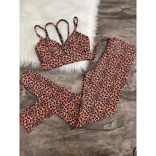 Top 4 Alças + Calça Legging Fitness - Conjunto - 5