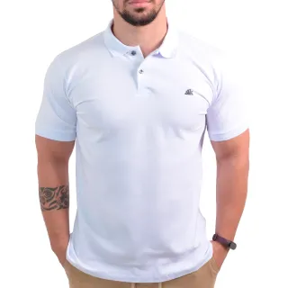 Malha Conforto Camisa Polo Algodão Verde com Elastano - Azul