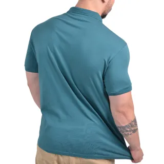 Malha Conforto Camisa Polo Algodão Verde com Elastano - Azul