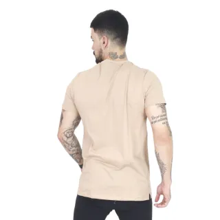 Algodão Reta Básica Masculina Camiseta Blusa - Preta