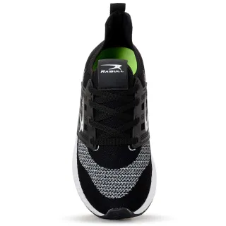 Envio Imediato - Tênis Masculino Esportivo Confortável Original para Caminhada e Corrida - PRETO/LARANJA