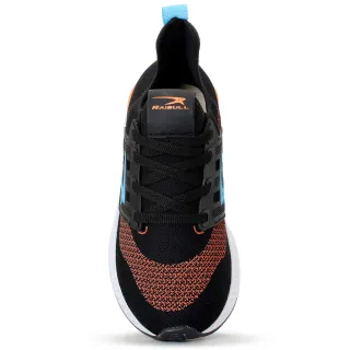 Envio Imediato - Tênis Masculino Esportivo Confortável Original para Caminhada e Corrida - PRETO/LARANJA