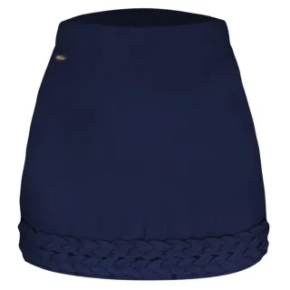 Moda Verão Saia Bengaline Curta Tendência - Caramelo