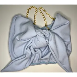 Blusa Cropped com corrente - Promoção diversas cores - Rose cetim1