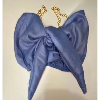 Blusa Cropped com corrente - Promoção diversas cores - Rose cetim1