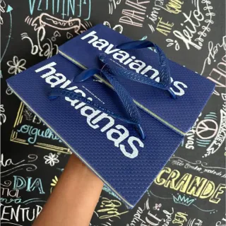 Envio Rápido Chinelo Havaianas Quadrada Japonesa EVA Super Leve Confortável - HVNS Rosa