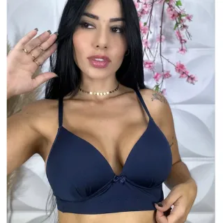 Sutiã Conforto Soft Sem Aro Com Bojo - Cores Neutras para Dia a Dia - Branco