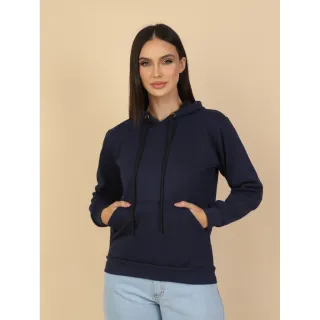 Moletom Feminino Blusa de Frio Liso Sem Zíper - Direto da Fábrica - Preto