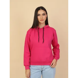 Moletom Feminino Blusa de Frio Liso Sem Zíper - Direto da Fábrica - Preto