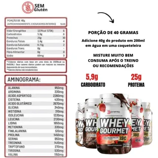 Dymatrix Isolado Gourmet Protein - Whey - Morango