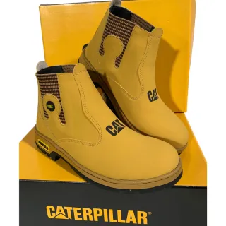 Botina Caterpillar Masculina Sintética: dia a dia, couro - Marrom