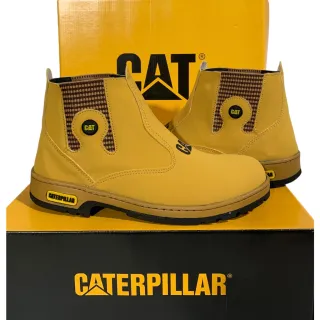 Botina Caterpillar Masculina Sintética: dia a dia, couro - Marrom