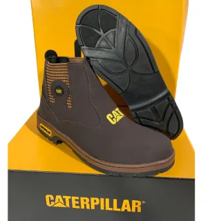 Botina Caterpillar Masculina Sintética: dia a dia, couro - Marrom