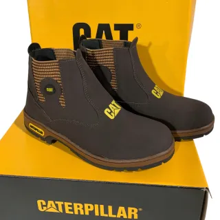 Botina Caterpillar Masculina Sintética: dia a dia, couro - Marrom