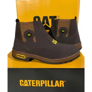 Botina Caterpillar Masculina Sintética: dia a dia, couro - Marrom