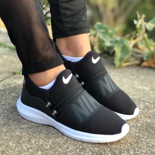 Tênis Confortável Feminino Meia para Fitness Crossfit Caminhada Academia - F1la Preto Preto