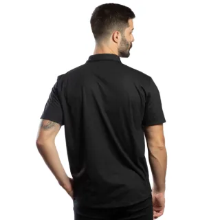 Camisa Sustentável Preta Masculina de Botão em Malha - Azul