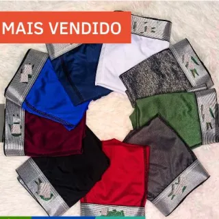 Kit Boxer Multimarcas Elástico - Cueca 5 unidades - P/36