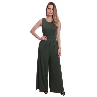 Moda Evangélica Exclusiva: Macacão Longo Pantalona Social Preto - Bordô