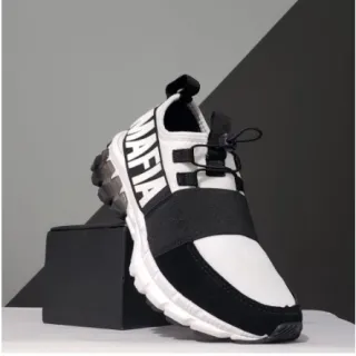 Tênis Caminhada/Academia Feminino LabelaMafia Premium Refletivo - preto prata