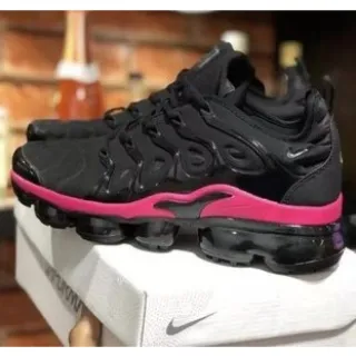 Tênis Vapor Max Plus Feminino NK Esportivo - Do 34 ao 39 - Preto/Rosa