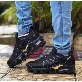 Tênis Vapor Max Plus Feminino NK Esportivo - Do 34 ao 39 - Preto/Rosa