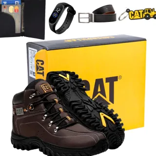 Coturno Caterpillar Otimizado - Pronta Entrega. Trilha Masculino - Preto