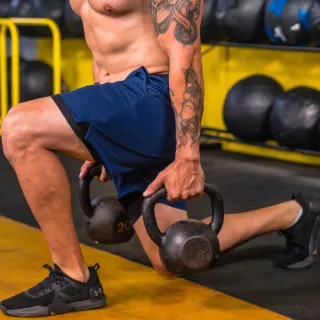 Calção academia masculino dry fit elástico bermuda 2 em 1 treino - Cinza