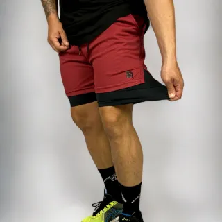 Spartan Bermuda Masculina Treino 2 em 1 - Spartan Branco