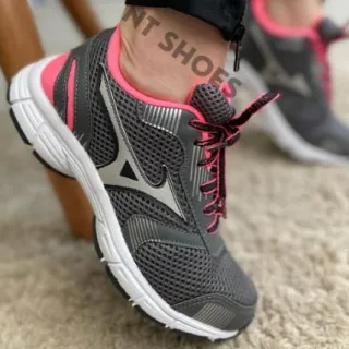 Promoção Tênis Feminino Jet Esportivo Academia Caminhada - Envio Imediato - PRETO/PINK