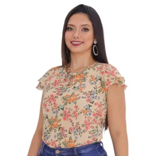 Promoção Blusa Ciganinha Feminina Manga Curta