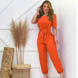 Promoção Macacão Feminino Elegante Tendência Moda Blogueira - Pink