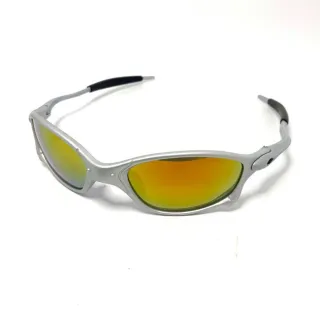 Óculos de Sol Juliet Várias Cores - Hastes de Ferro Unissex - Quadrado/Dourado