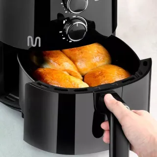 Airfryer Eletrica de 1500w com Panela Grande de 3,5L - Sem Óleo - 220V