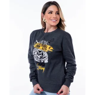 Blusa Flanelada Pelúciada Forrada P ao G - Moletom - 08