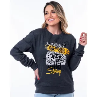 Blusa Flanelada Pelúciada Forrada P ao G - Moletom - 011