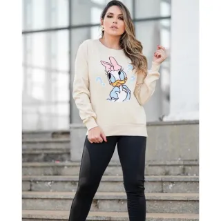 Blusa Flanelada Pelúciada Forrada P ao G - Moletom - 011