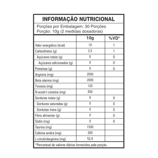 Goup Pré-treino 300g: Cafeína, Arginina e Beta-alanina - Frutas vermelhas