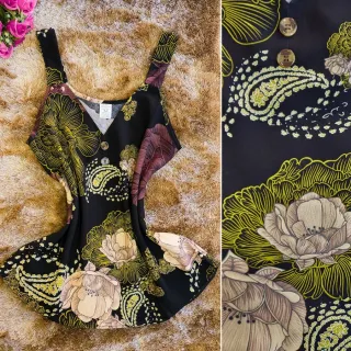 Blusa feminina de viscose estampada com alça grossa - Modelo Verão 2 - Rosa (Estampada)