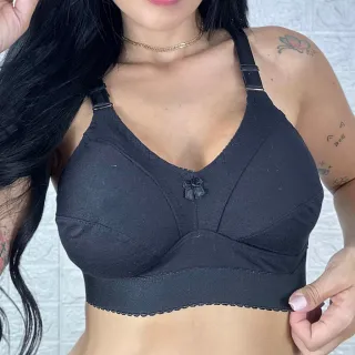 Conforto Lingerie Feminina Algodão Reforçado Plus Pala - sortidas