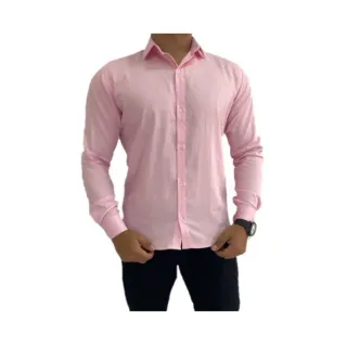 Promoção Camisa Social Masculina Luxo Slim Fit Manga Longa - Verde Claro